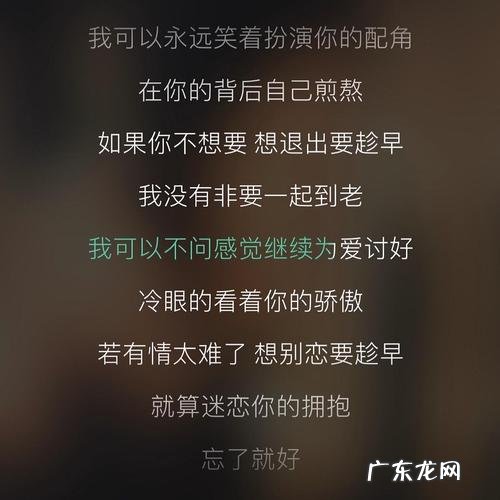 听着心酸的歌 听了想哭的歌