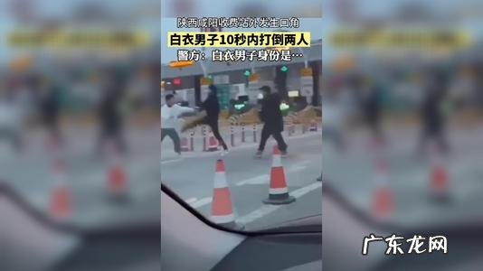 高速收费站男子假笑 男子高速收费站10秒ko两人