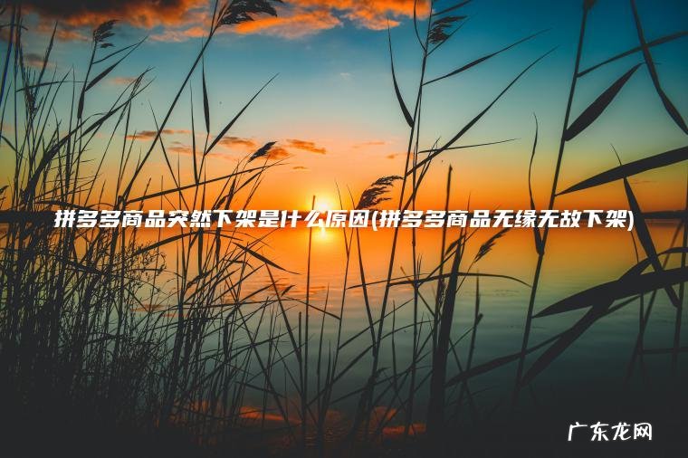 拼多多商品无缘无故下架 拼多多商品突然下架是什么原因