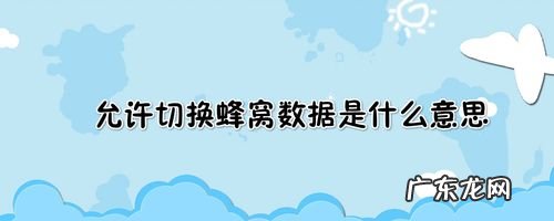 苹果手机的蜂窝数据是什么意思 蜂窝数据是什么意思