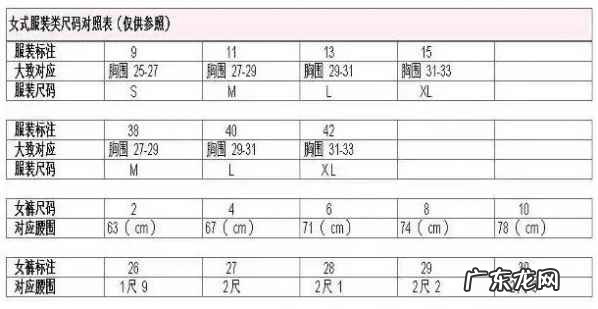 裤子尺码31是多大是xl号码 裤子尺码31