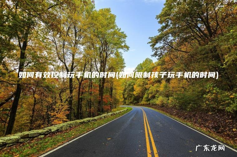 如何有效控制玩手机的时间(如何限制孩子玩手机的时间) 如何限制孩子玩手机的时间 如何有效控制玩手机的时间