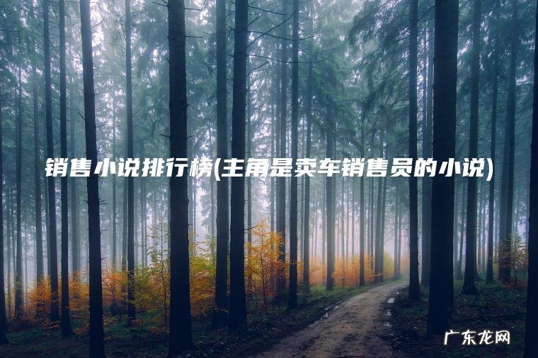 销售小说排行榜(主角是卖车销售员的小说) 主角是卖车销售员的小说 销售小说排行榜