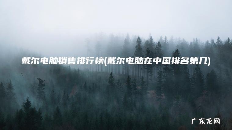 戴尔电脑销售排行榜(戴尔电脑在中国排名第几)