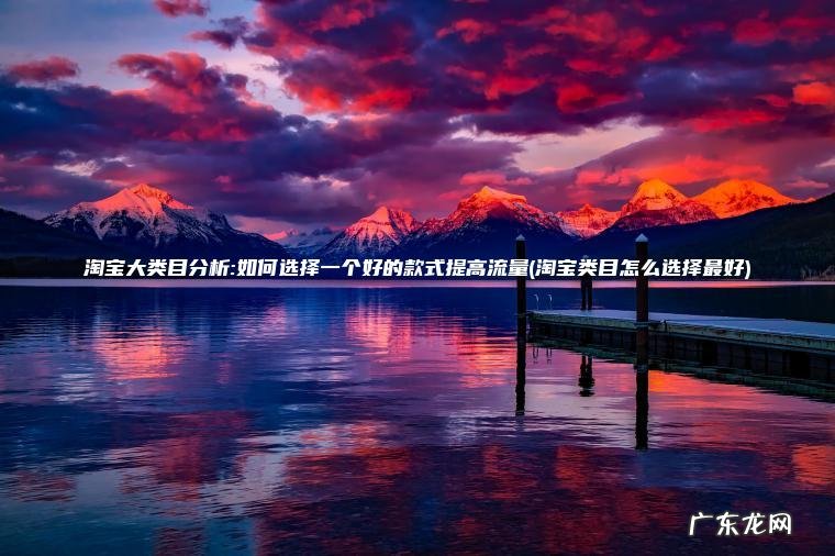 淘宝大类目分析:如何选择一个好的款式提高流量(淘宝类目怎么选择最好) 淘宝类目怎么选择最好 淘宝大类目分析:如何选择一个好的款式提高流量