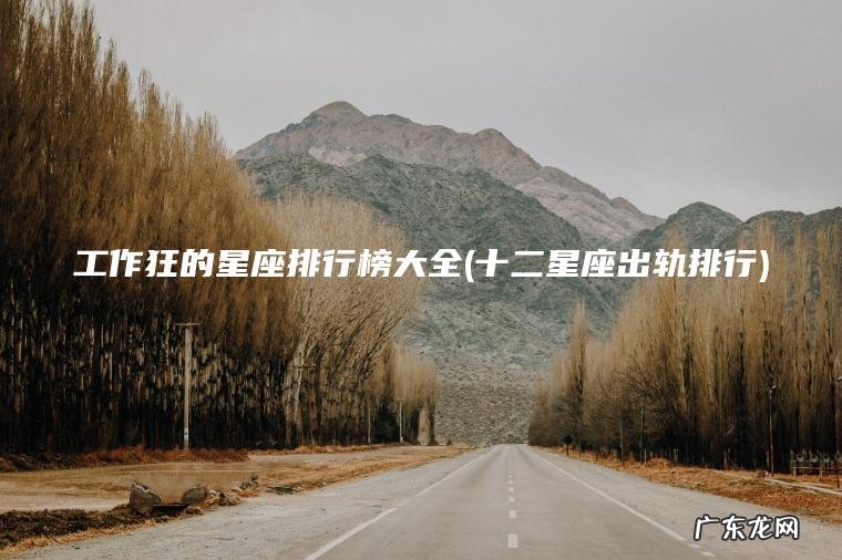 工作狂的星座排行榜大全(十二星座出轨排行) 十二星座出轨排行 工作狂的星座排行榜大全