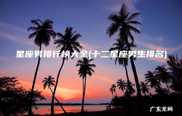星座男排行榜大全(十二星座男生排名) 十二星座男生排名 星座男排行榜大全