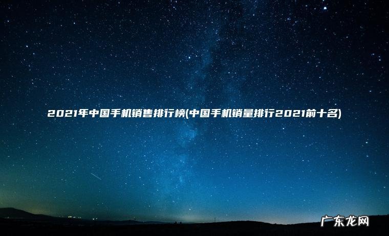 2021年中国手机销售排行榜(中国手机销量排行2021前十名) 中国手机销量排行2021前十名 2021年中国手机销售排行榜
