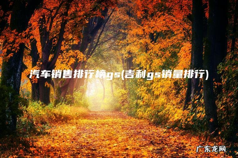 汽车销售排行榜gs(吉利gs销量排行) 吉利gs销量排行 汽车销售排行榜gs