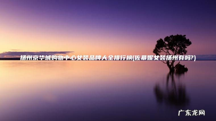 扬州京华城购物中心女装品牌大全排行榜(佐幕妮女装扬州有吗?) 佐幕妮女装扬州有吗? 扬州京华城购物中心女装品牌大全排行榜