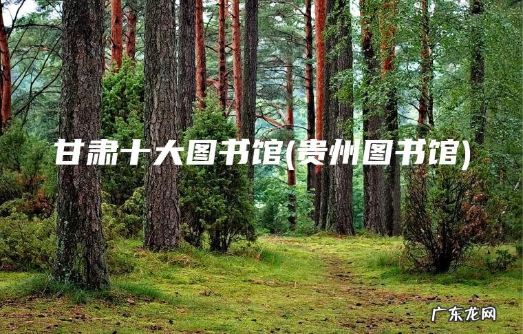 甘肃十大图书馆(贵州图书馆) 贵州图书馆 甘肃十大图书馆