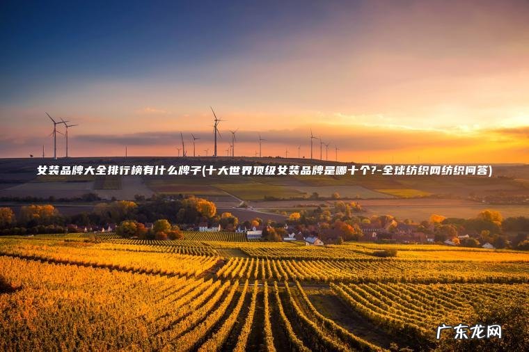 女装品牌大全排行榜有什么牌子(十大世界顶级女装品牌是哪十个?-全球纺织网纺织问答) 十大世界顶级女装品牌是哪十个?-全球纺织网纺织问答 女装品牌大全排行榜有什么牌子