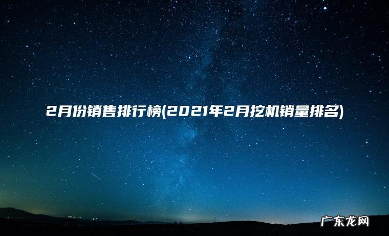 2月份销售排行榜(2021年2月挖机销量排名) 2021年2月挖机销量排名 2月份销售排行榜