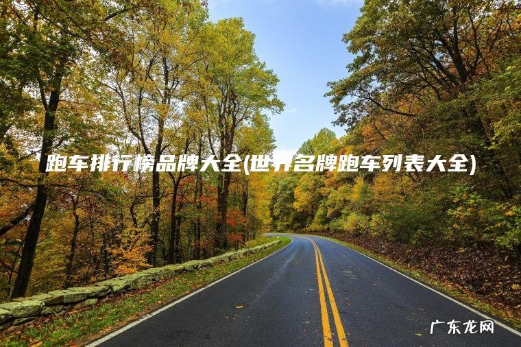 世界名牌跑车列表大全 跑车排行榜品牌大全