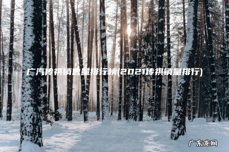 广汽传祺销售量排行榜(2021传祺销量排行) 2021传祺销量排行 广汽传祺销售量排行榜