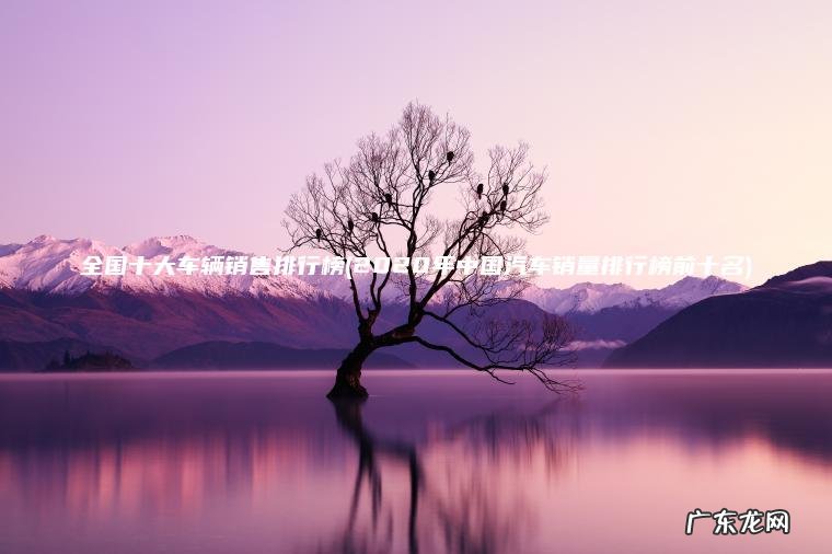 2020年中国汽车销量排行榜前十名 全国十大车辆销售排行榜