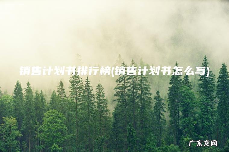 销售计划书排行榜(销售计划书怎么写) 销售计划书怎么写 销售计划书排行榜