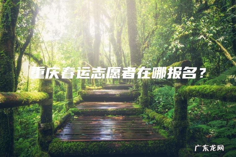 重庆春运志愿者在哪报名？