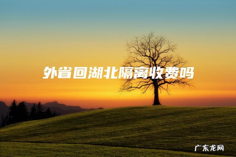 外省回湖北隔离收费吗 外省回湖北隔离收费吗