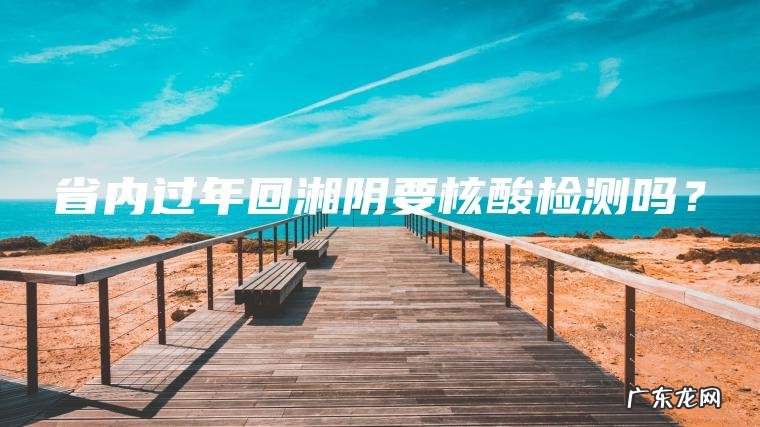 省内过年回湘阴要核酸检测吗？