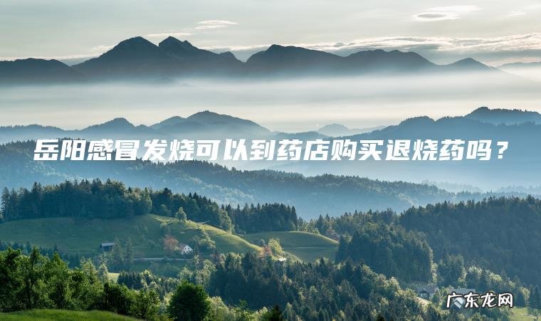 岳阳感冒发烧可以到药店购买退烧药吗？