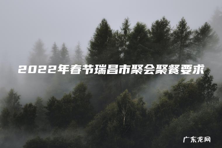 2022年春节瑞昌市聚会聚餐要求 2022年春节瑞昌市聚会聚餐要求