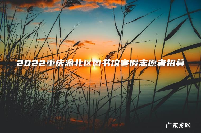 2022重庆渝北区图书馆寒假志愿者招募