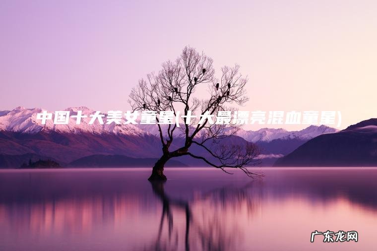 十大最漂亮混血童星 中国十大美女童星