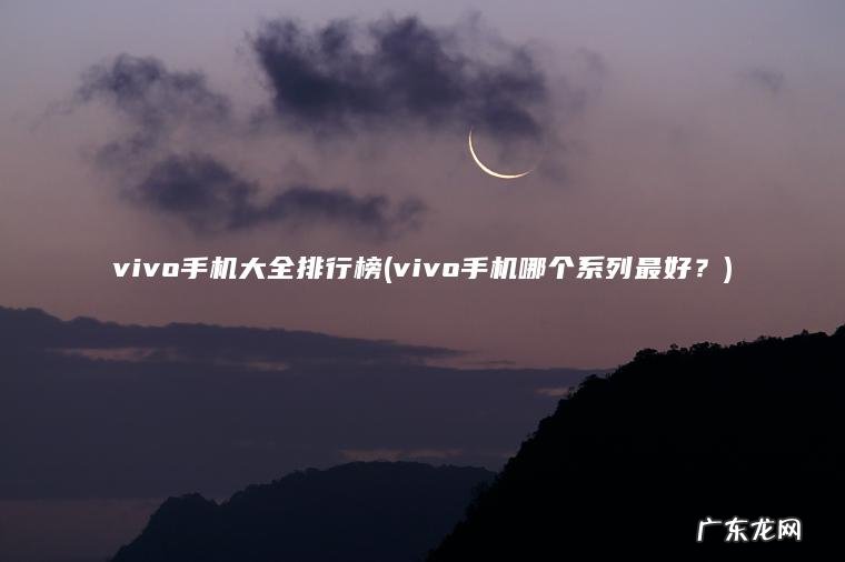 vivo手机哪个系列最好？ vivo手机大全排行榜