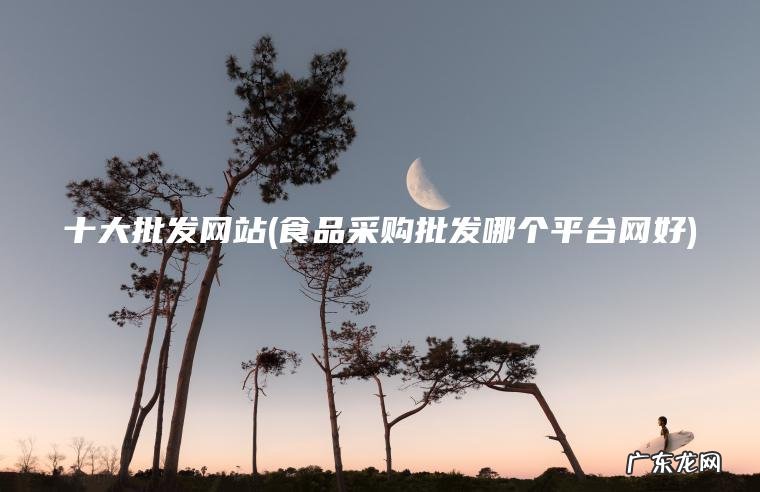 食品采购批发哪个平台网好 十大批发网站