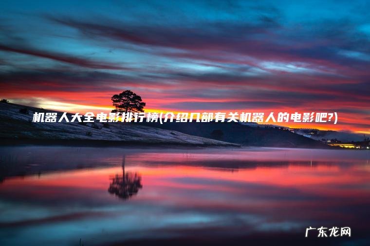 机器人大全电影排行榜(介绍几部有关机器人的电影吧?) 介绍几部有关机器人的电影吧? 机器人大全电影排行榜