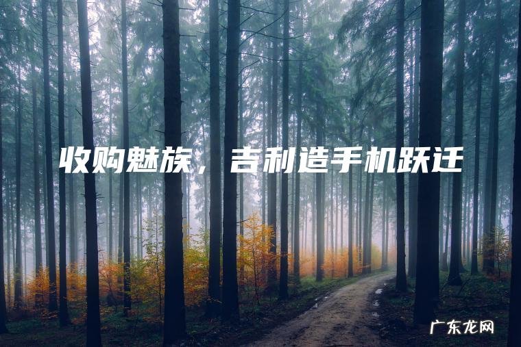 收购魅族 , 吉利造手机跃迁 收购魅族,吉利造手机跃迁