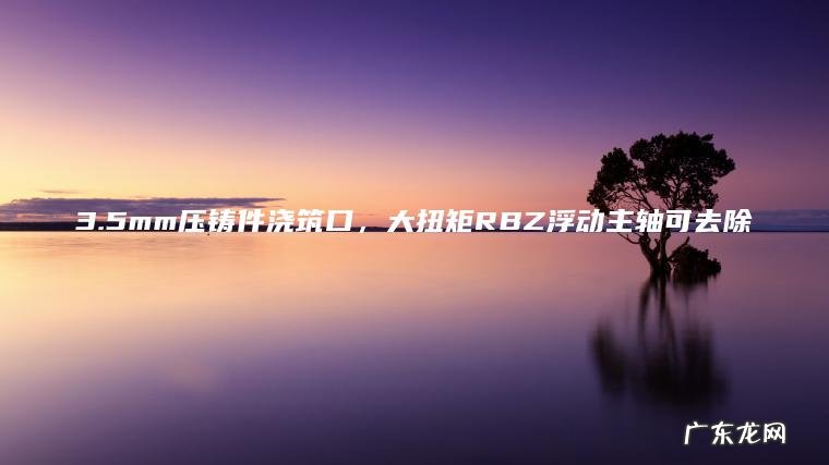 3.5mm压铸件浇筑口 , 大扭矩RBZ浮动主轴可去除 3.5mm压铸件浇筑口,大扭矩RBZ浮动主轴可去除