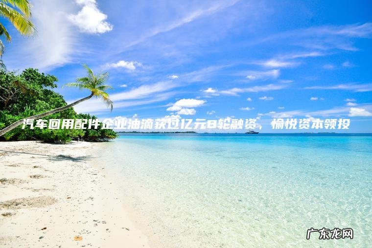 汽车回用配件企业油滴获过亿元B轮融资 , 愉悦资本领投 汽车回用配件企业油滴获过亿元B轮融资,愉悦资本领投