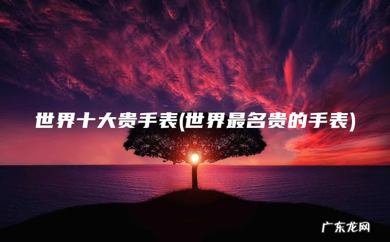 世界十大贵手表(世界最名贵的手表) 世界最名贵的手表 世界十大贵手表