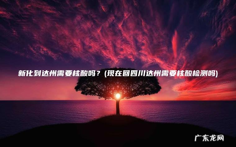 新化到达州需要核酸吗?(现在回四川达州需要核酸检测吗) 现在回四川达州需要核酸检测吗 新化到达州需要核酸吗?