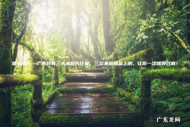 螺小闲——广西特有三大米粉先行者 ， 三款米粉新品上市 ， 让你一次嗦得过瘾！