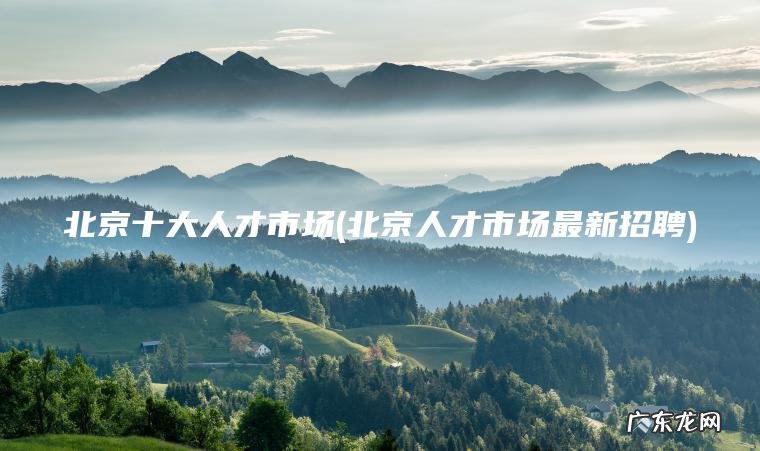 北京十大人才市场(北京人才市场最新招聘) 北京人才市场最新招聘 北京十大人才市场
