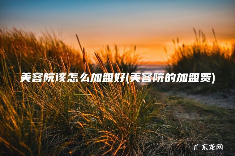 美容院该怎么加盟好(美容院的加盟费) 美容院的加盟费 美容院该怎么加盟好