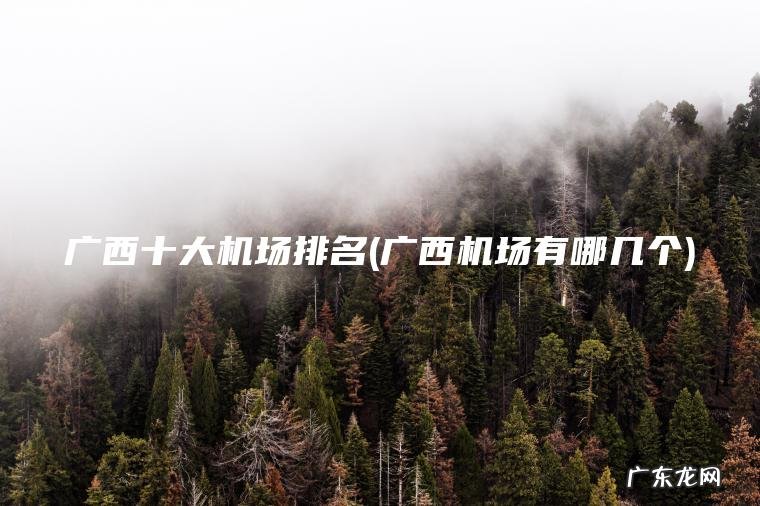 广西机场有哪几个 广西十大机场排名