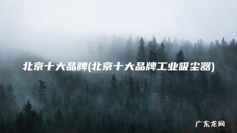 北京十大品牌工业吸尘器 北京十大品牌