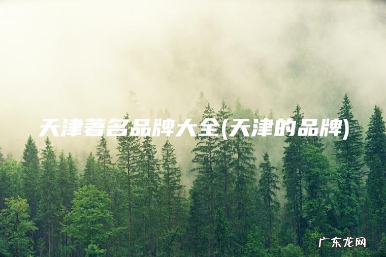 天津著名品牌大全(天津的品牌) 天津的品牌 天津著名品牌大全