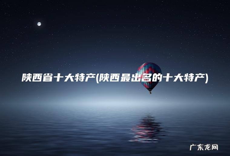 陕西最出名的十大特产 陕西省十大特产