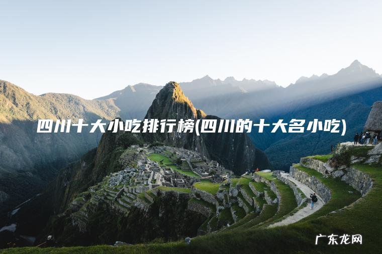 四川十大小吃排行榜(四川的十大名小吃) 四川的十大名小吃 四川十大小吃排行榜