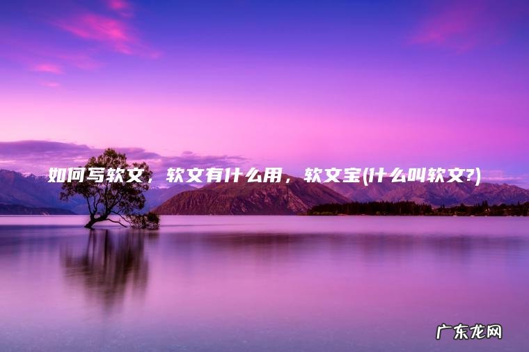 如何写软文 , 软文有什么用 , 软文宝(什么叫软文?) 什么叫软文? 如何写软文,软文有什么用,软文宝