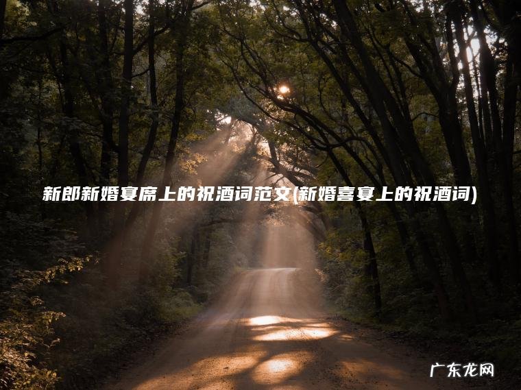 新婚喜宴上的祝酒词 新郎新婚宴席上的祝酒词范文