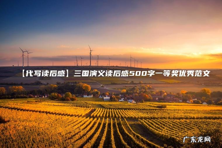 【代写读后感】三国演义读后感500字一等奖优秀范文 【代写读后感】三国演义读后感500字一等奖优秀范文