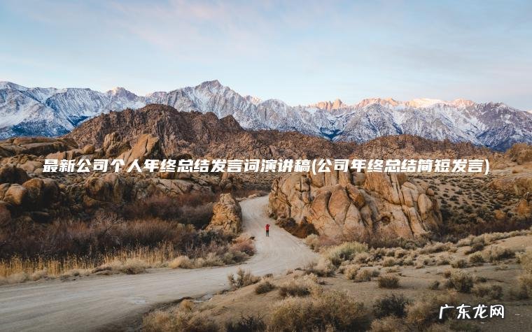 公司年终总结简短发言 最新公司个人年终总结发言词演讲稿