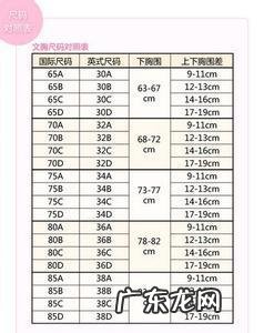 裤子女士尺码对照表 女士尺码对照表